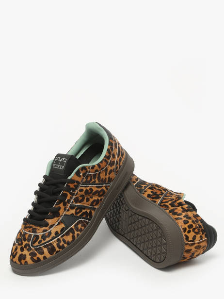 Sneakers Uit Leder Tommy hilfiger Bruin women 29040K7 ander zicht 2